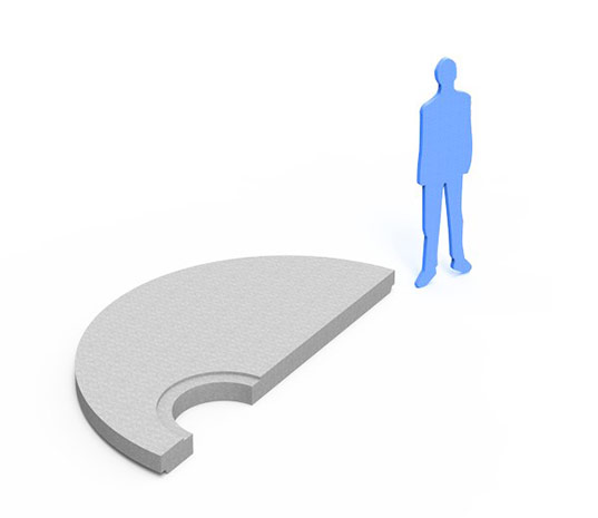 Betonska plošča DN 2500 gradbeni material